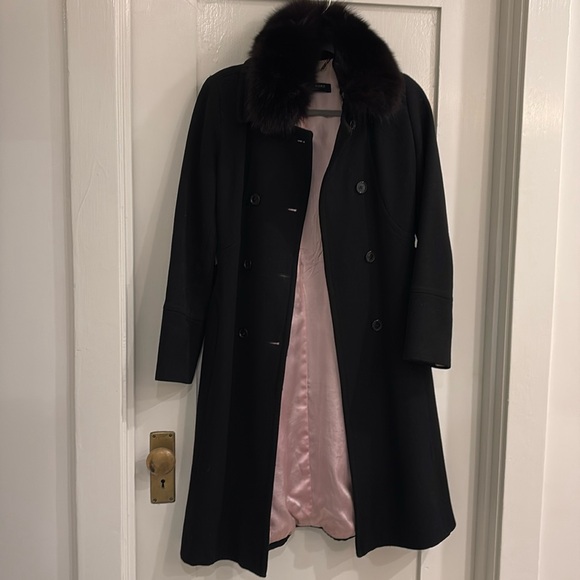 Andrew Marc New York Wool Double Breasted Coat - Picture 2 of 4
